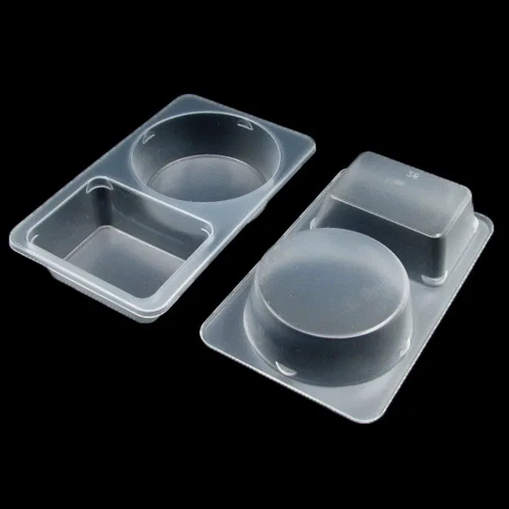 WHOLE SALE 2 Compartment Sealing Film PP EVOH High Barrier Disposable Plastic Sauce Tray