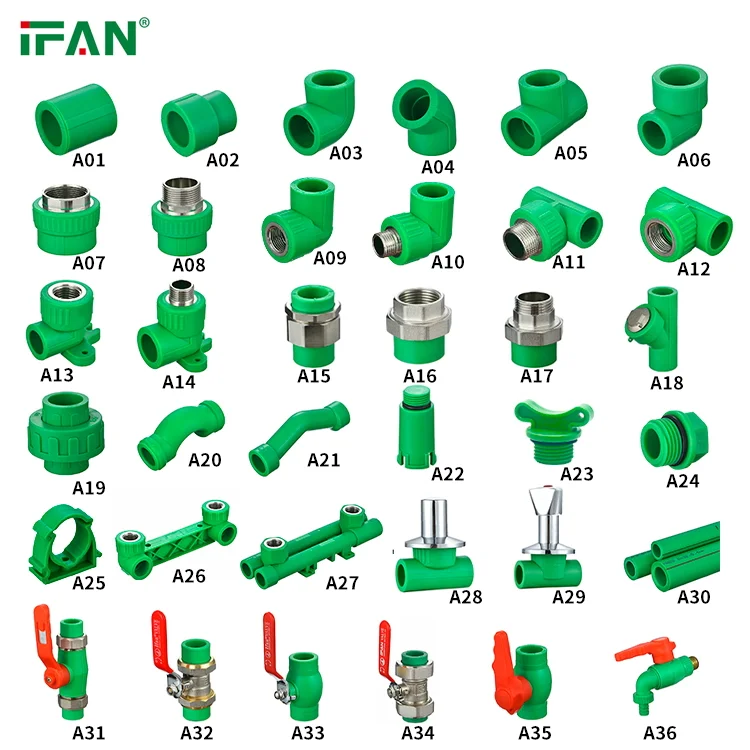 IFAN China Factory High - Quality PPR Pipe Fittings Female Male TEE PPR Fittings