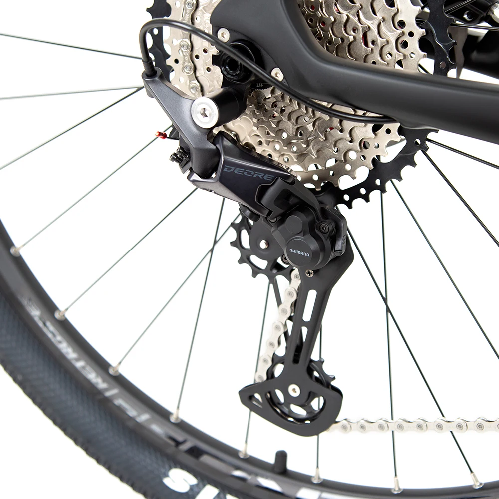 M6 complete carbon fiber mountain bike with thru axle carbon rigid fork deore 12 speed hydraulic disc brake 29er carbon mtb bike