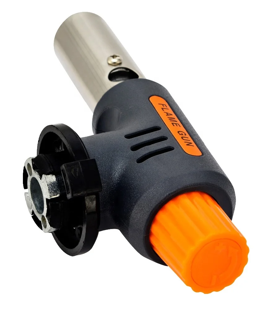 KLL9001D Popular in Europe Orange gray Color Customized portable micro blow gas torch flame gun  gas torch