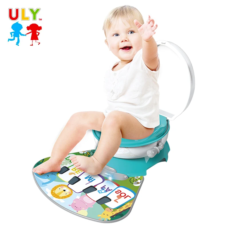Kids Portable Eco-friendly Detachable toilet  seat child toilet kids baby potty training seat chair with Music blanket