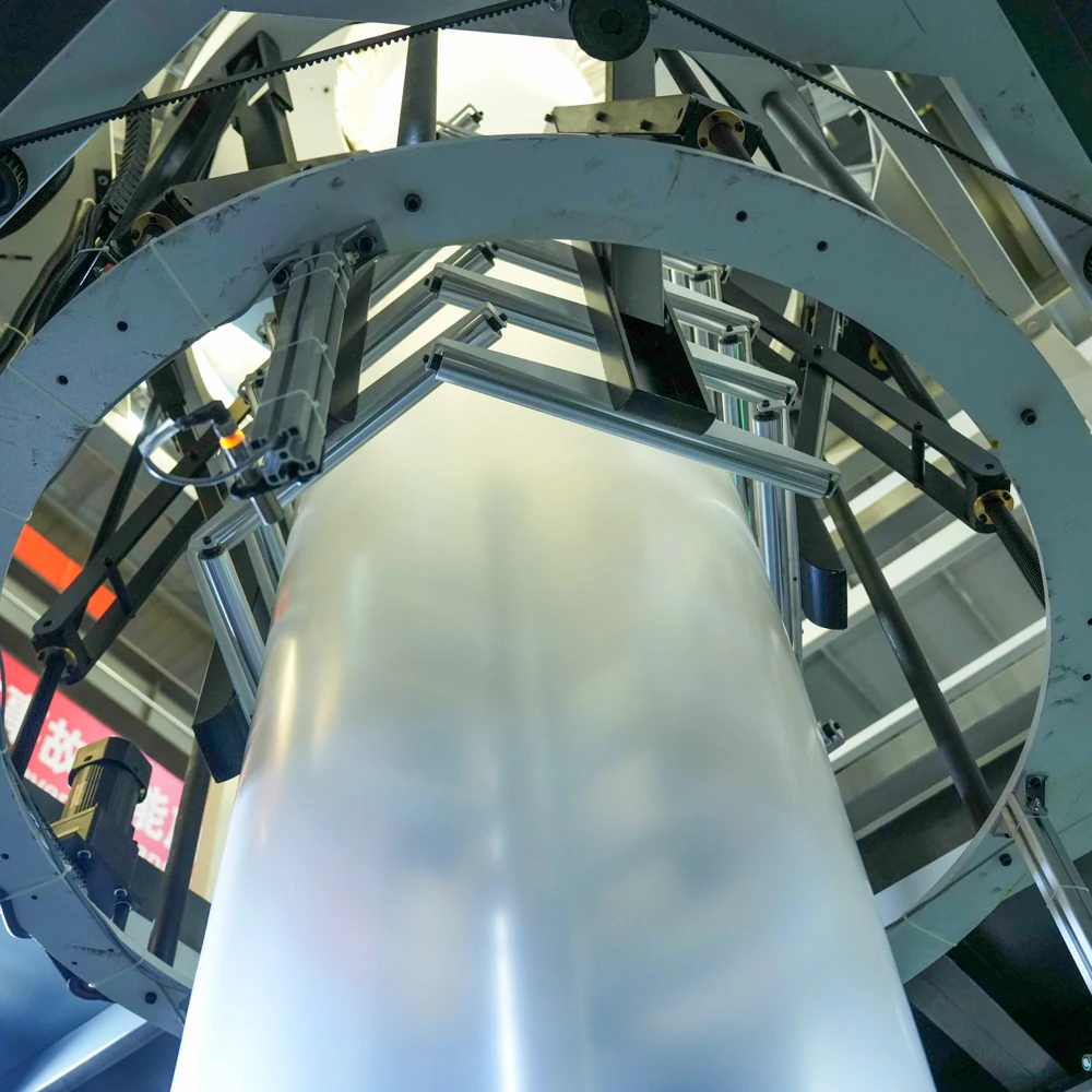 Automatic ABC IBC Three Layer haul-off rotary Co-extrusion film blowing machine