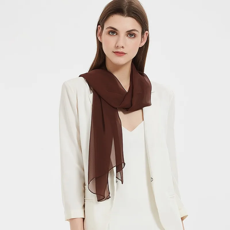 checked To Trade White chiffon scarf Ready Complicated 50*160cm Afghan women shawl