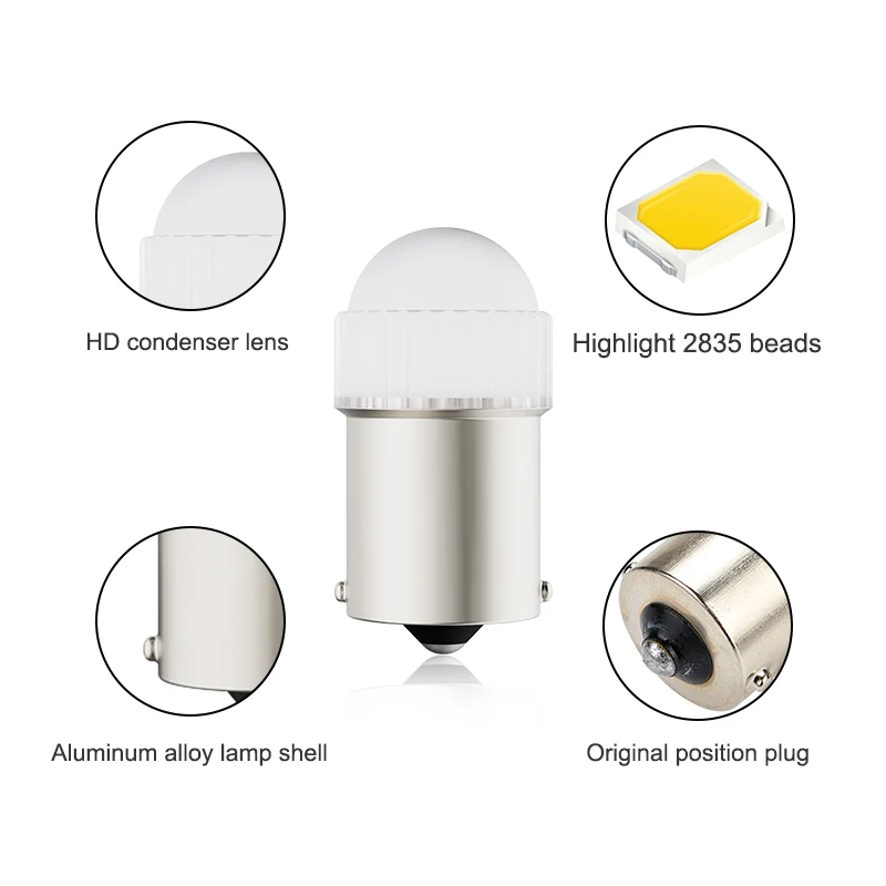 ba15s w21w p21w led S25 1156 1157 BAY15D t20 led 2835 t25 7440 7443 Car Signal Brake Parking Tail Light Reserve Fog Lamp 12V 24V