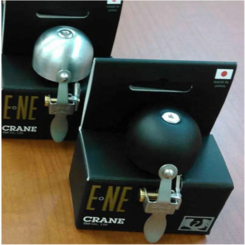 Crane E-ne bell co Japanese  unique  Chrome Plated  Bicycle Small  Brass Bells  for sale