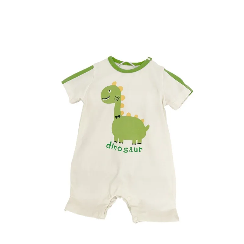 Baby Summer Short-sleeved Thin Cotton Newborn Clothes Baby Romper Bag Fart Clothes Crawling Clothes One-piece