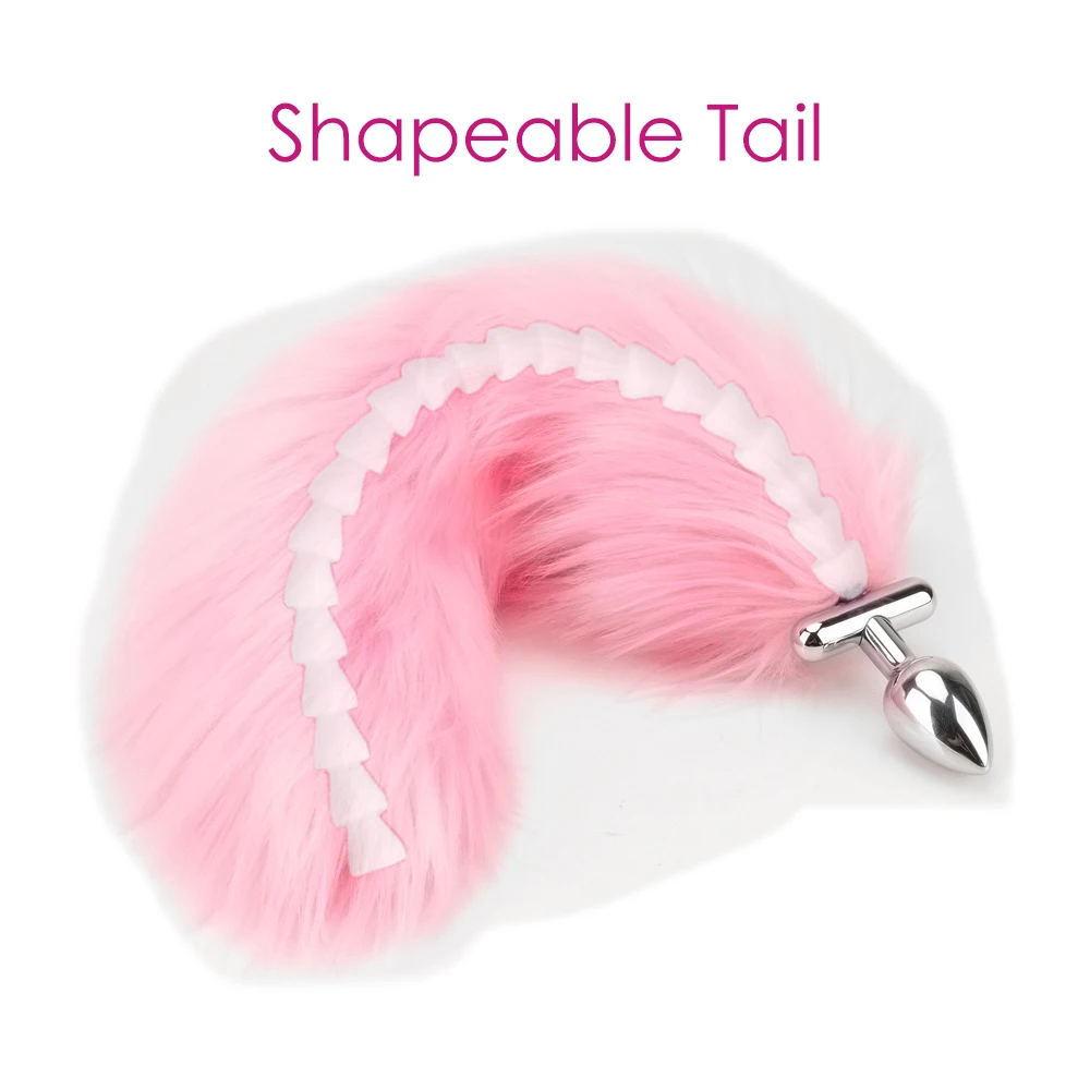 2021 New bdsm Shapeable Detachable LED Cosplay Fox Tail Anal Butt Plug but plug with Tail for anal sex toys