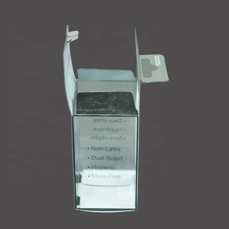 Custom Retail Clear Packaging Box for Hair Extensions Recyclable Varnished with Embossing for Cosmetic Use Blister Packaging