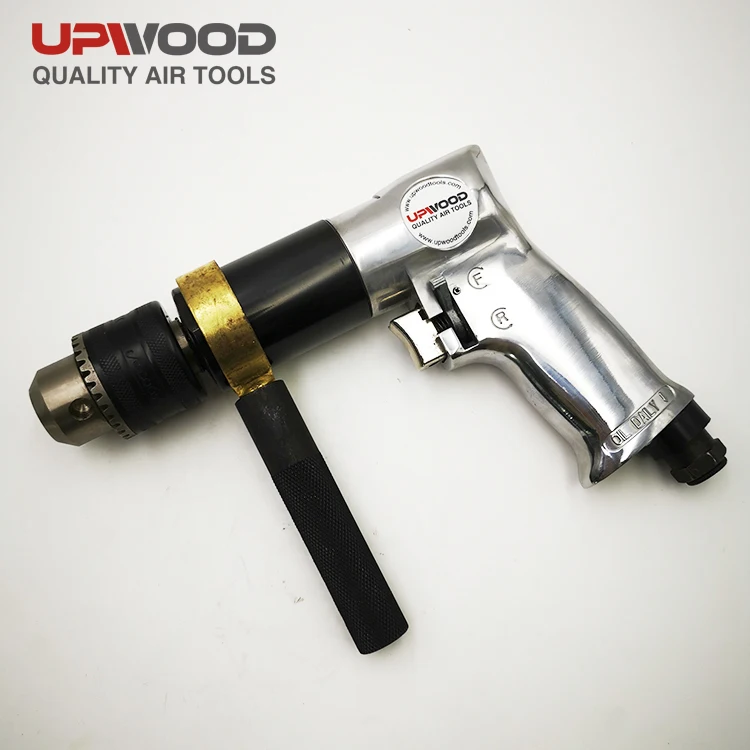 UW-D012 low speed 500rpm pneumatic hammer hand drill,1/2' pistol reversible air drill with dead handle
