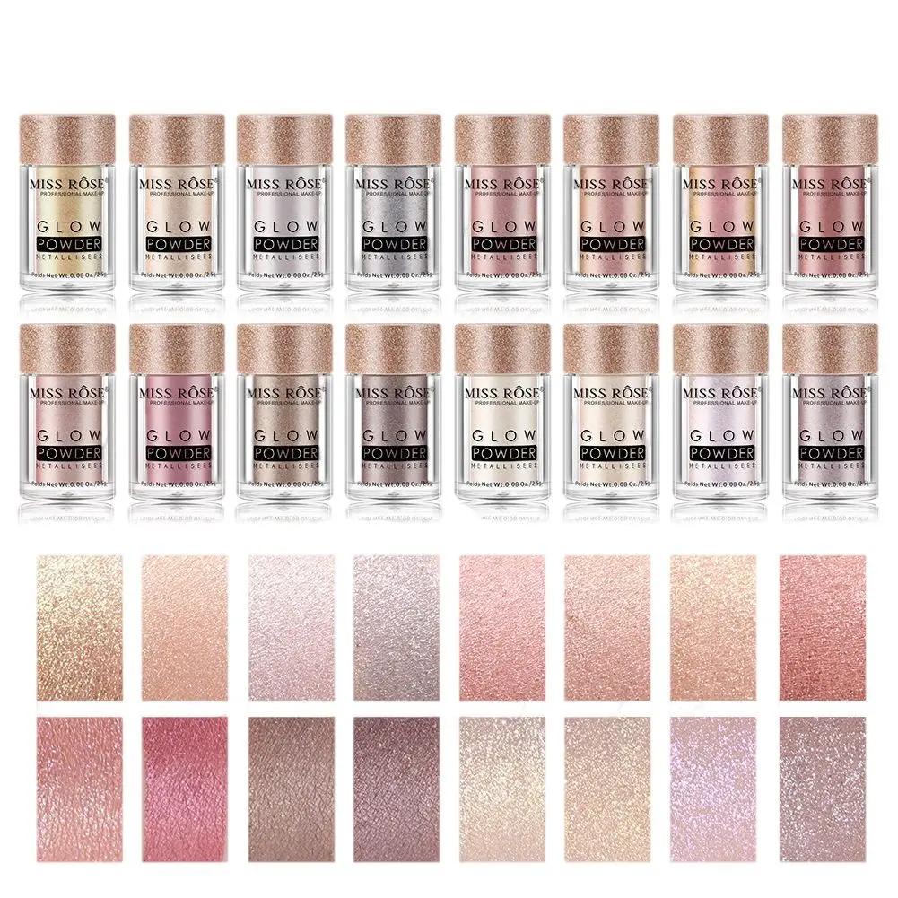 Monochrome Powder Shimmer Waterproof Lazy Flash Eye Shadow Palette Metallic Shimmer Metalic Liquid Packaging Eyeshadow