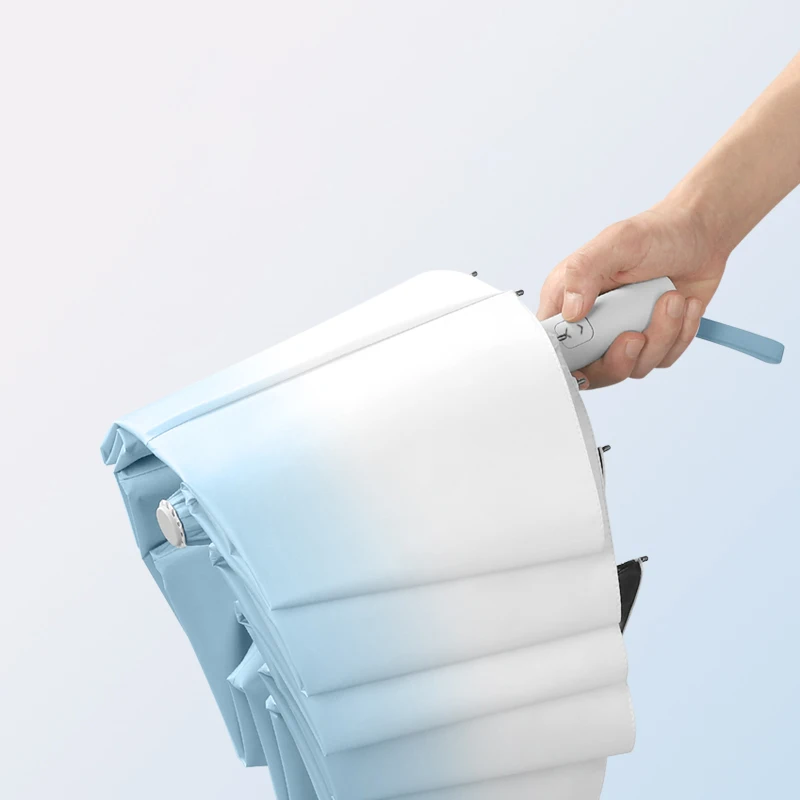 Factory promotional full automatic popular 3 folding umbrella automatic sunshade waterproof sombrillas rain umbrella for girls