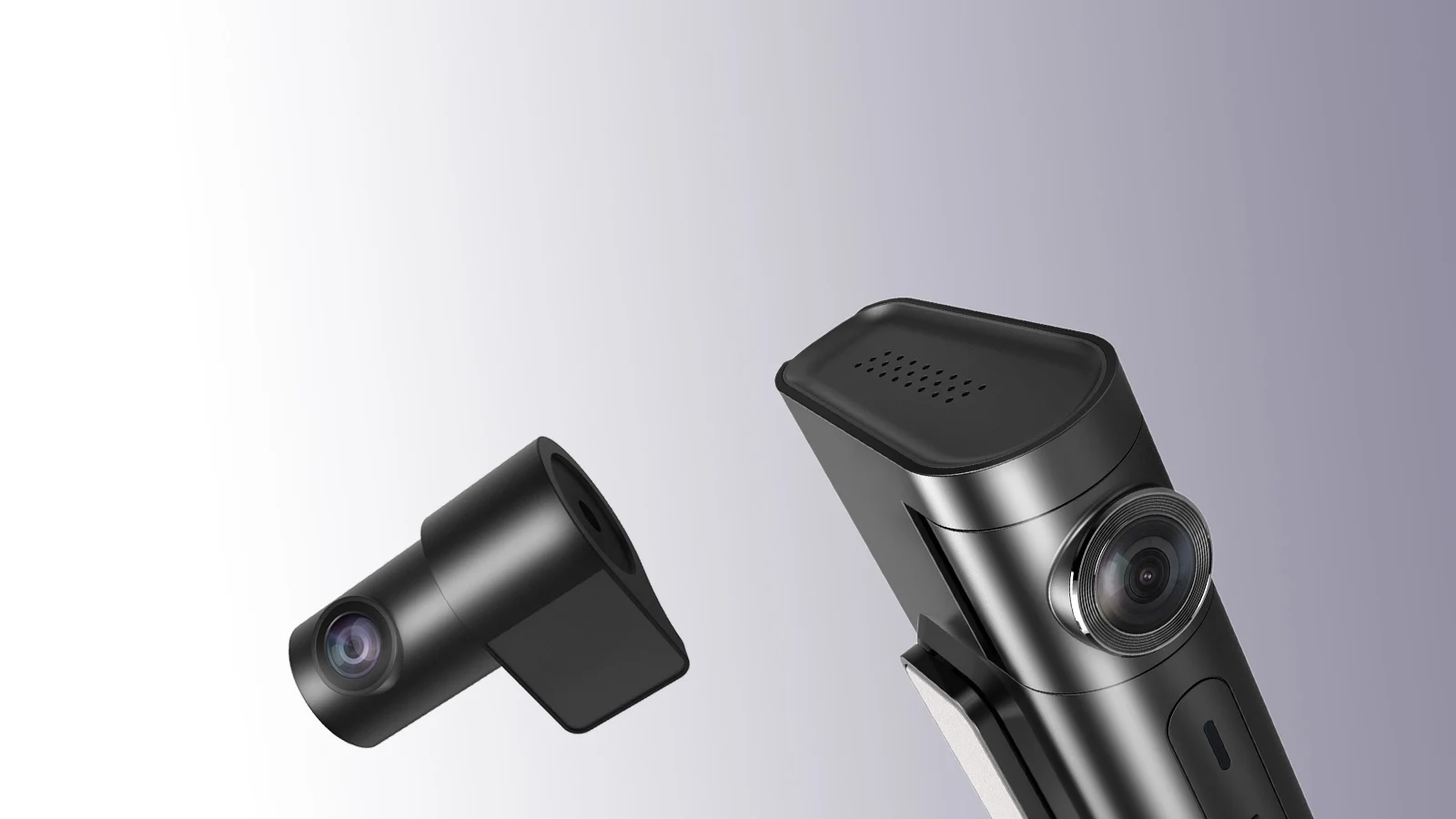 
dash cam front and rear camera with gps 2K dual camera recording APP Control g-sensor motion detection 