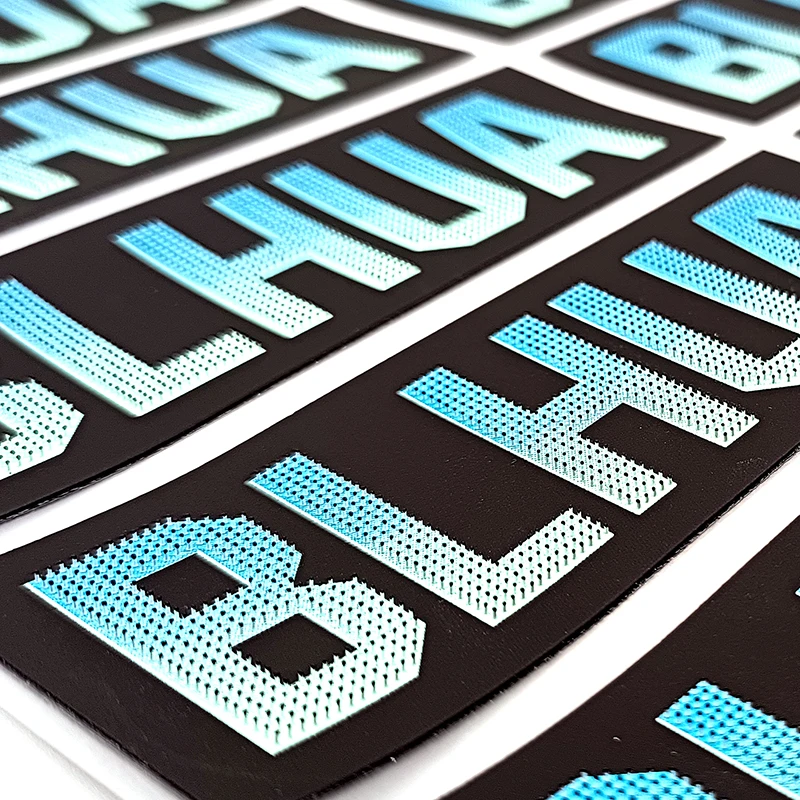 T-Shirts Silicon Printing Toothbrush Iron On Label Custom 3d Rubber Heat Transfer Silicone Labels Patch Brand Logo For Clothing