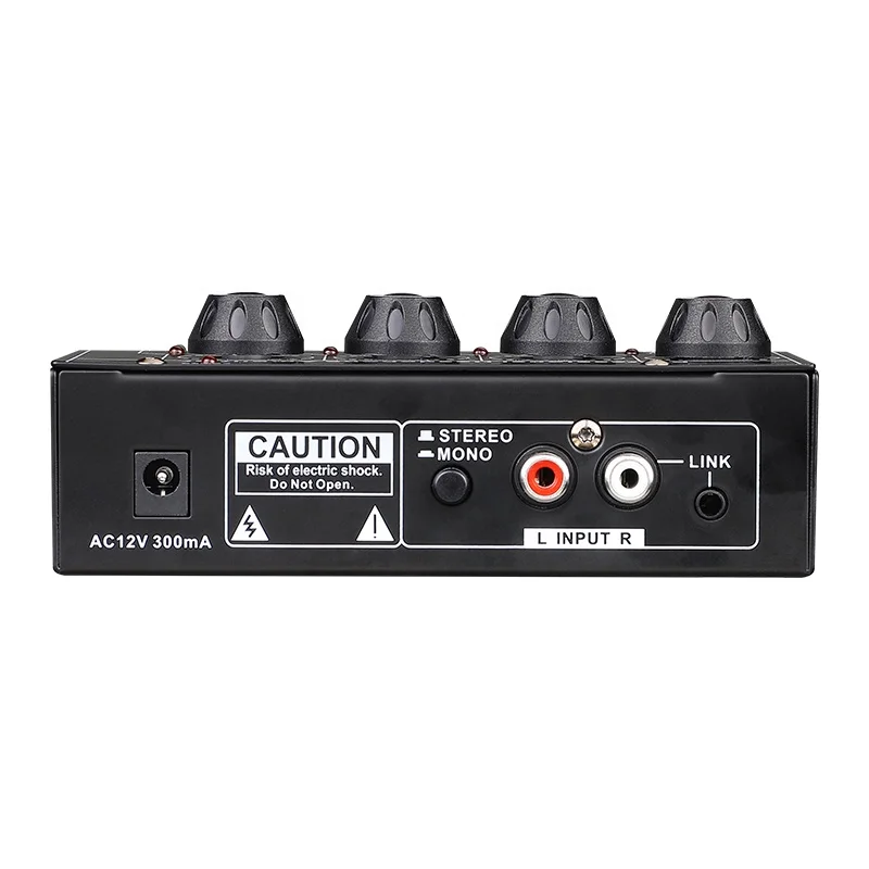 Professional mini Mixer audio 4 channels digital audio mixer console sound card audio interface  APP usb audio interface  PC