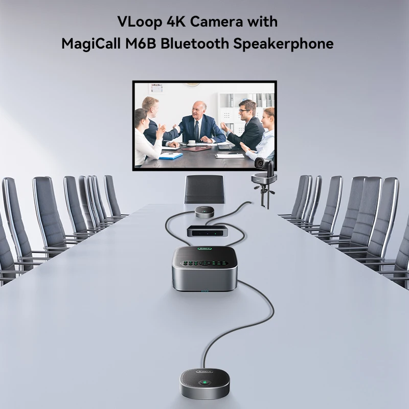 Tenveo VA612G-EX 4k cam+speakerphone+hub+extension mics conference PTZ conference video camera system