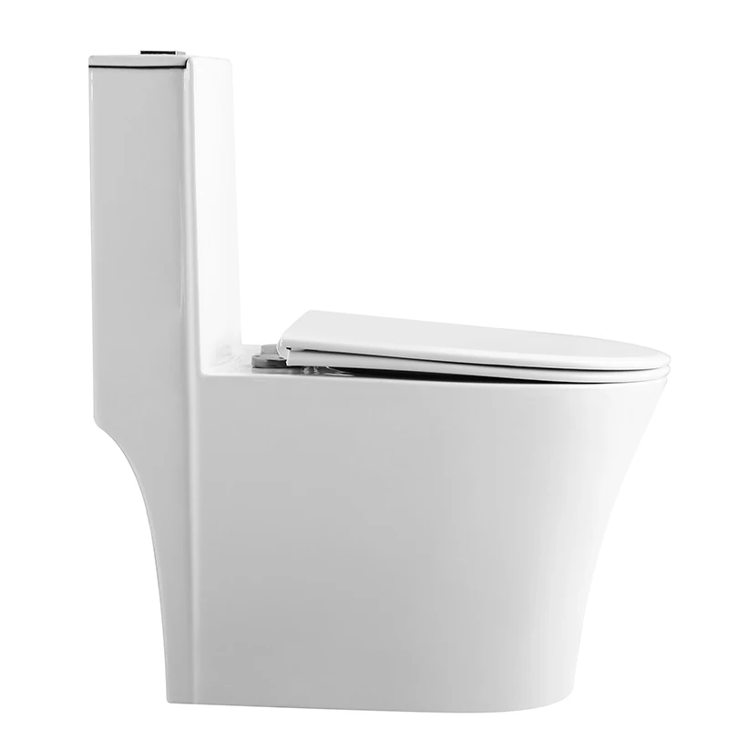 Empolo Luxury Toilets Ceramics White Wc One Piece Sanitary Ware Toilet Set Seat Bowl for Hotel Bathroom