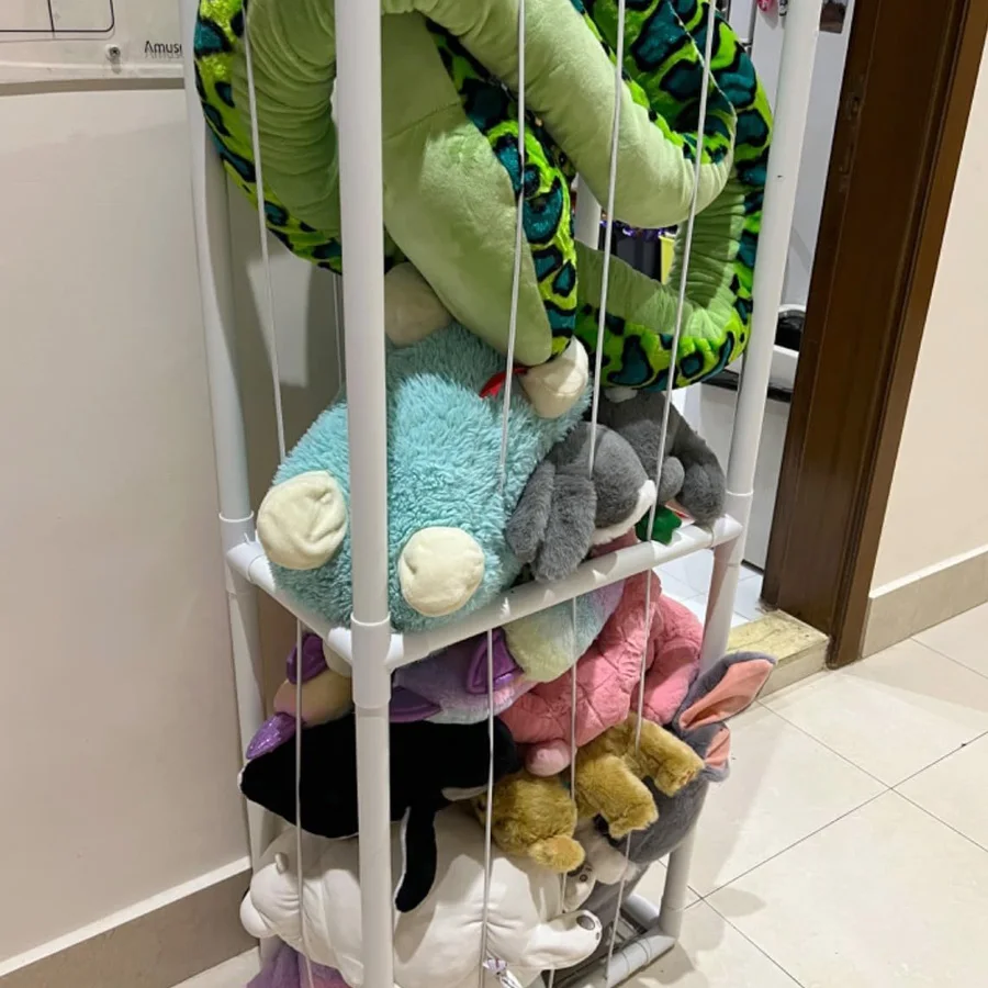 Stuffed Animal Toy Storage Shelf Stuffed Storage Creative Plush Animal Toys Organizer Stuffed Storage Cage For Dolls