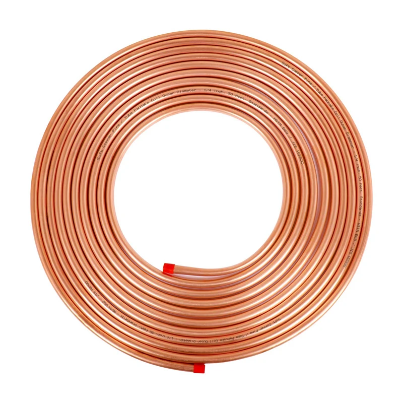 AC Soft Copper Tube Roll Size OD 4.74mm Soft Copper Tube Roll Copper Coil Supplier
