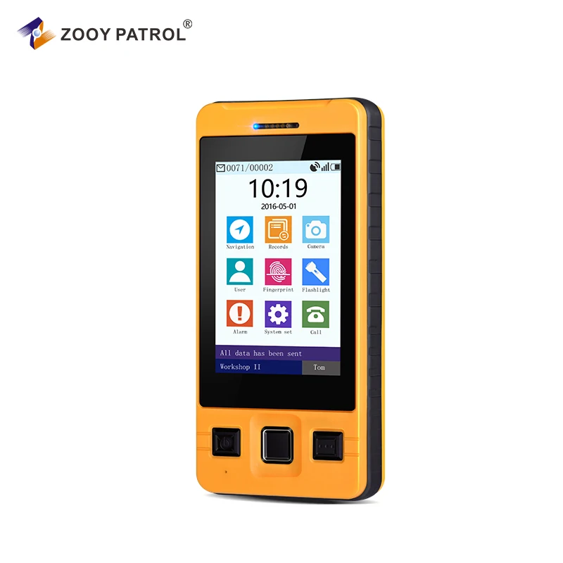 ZOOY Z-8000 3.5 Inch Touch Screen Fingerprint 3G GPS Guard Tour System Voice talking