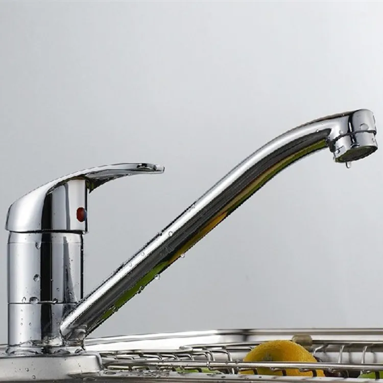 Kitchen sink faucet long nozzle zinc alloy rotation cold and hot mixer faucet