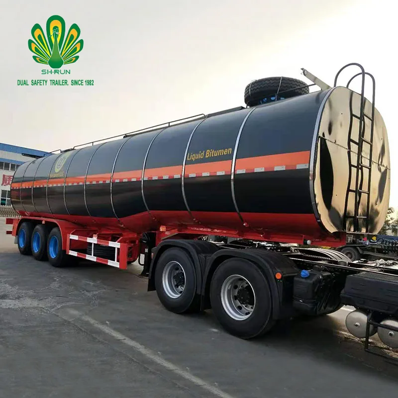 Special tank semi-trailer for asphalt transportation 40 cubic meters capacity 10CM insulation layer