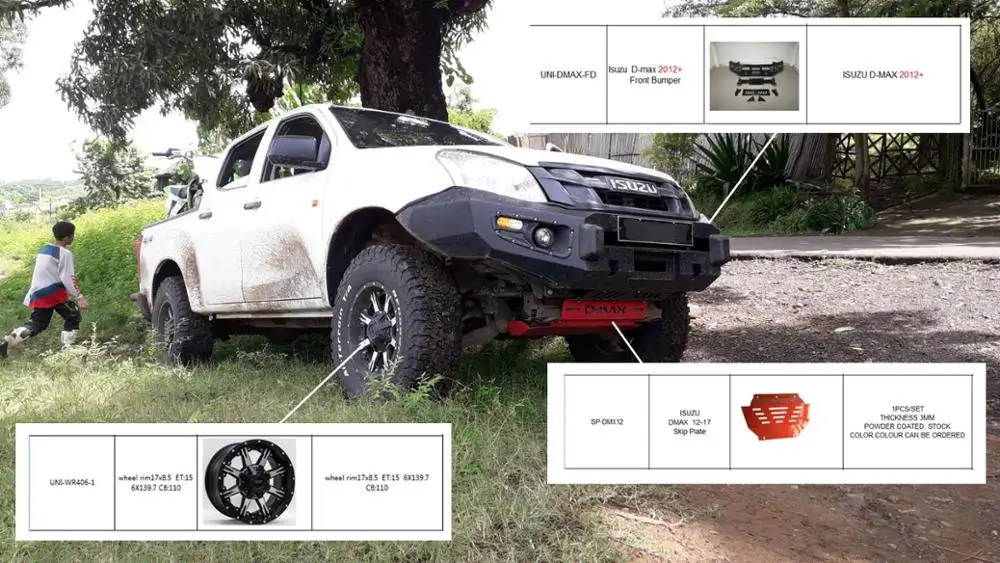 4X4 Accessories Wholesale New Style Wholesale Front Bumper Offroad Bull Bar For ISUZU D-MAX