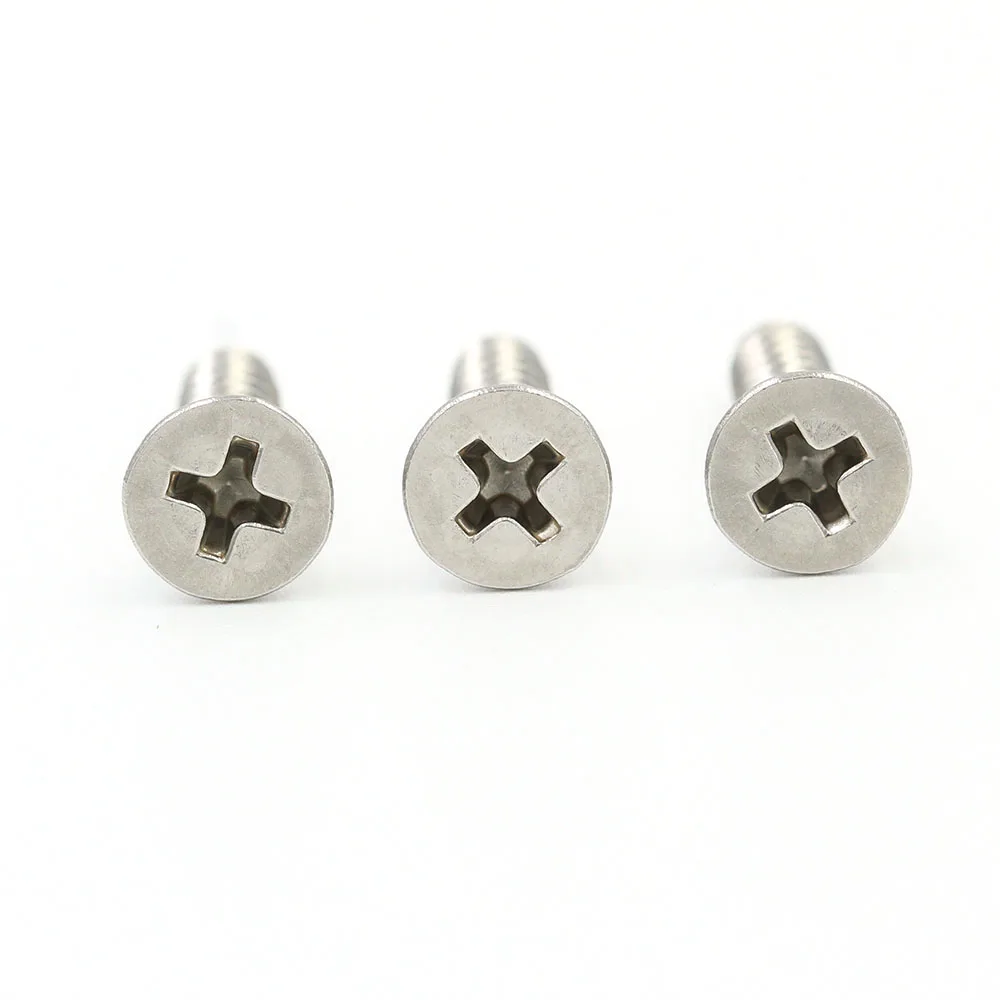 #2 #3 #4 #5 #6 #7 #8 #10 #12 Customized Tip Tailed flat point grub countersunk stainless steel self tapping phillip head screw