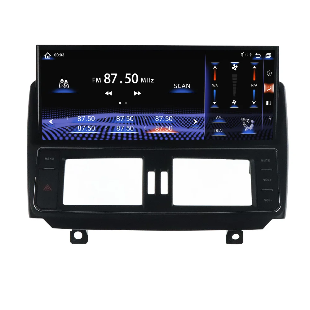 ZWNAV Touch Screen Android12 Car DVD Player GPS Navigation With Carplay Stereo Radio For Toyota Land Cruiser Prado 150 2014-2017