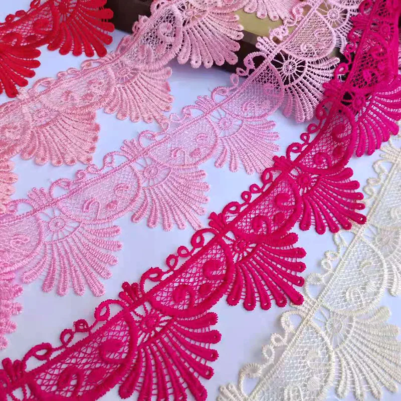 Stock Colors Embroidery Lace Trim Garment Accessories Lace Trim