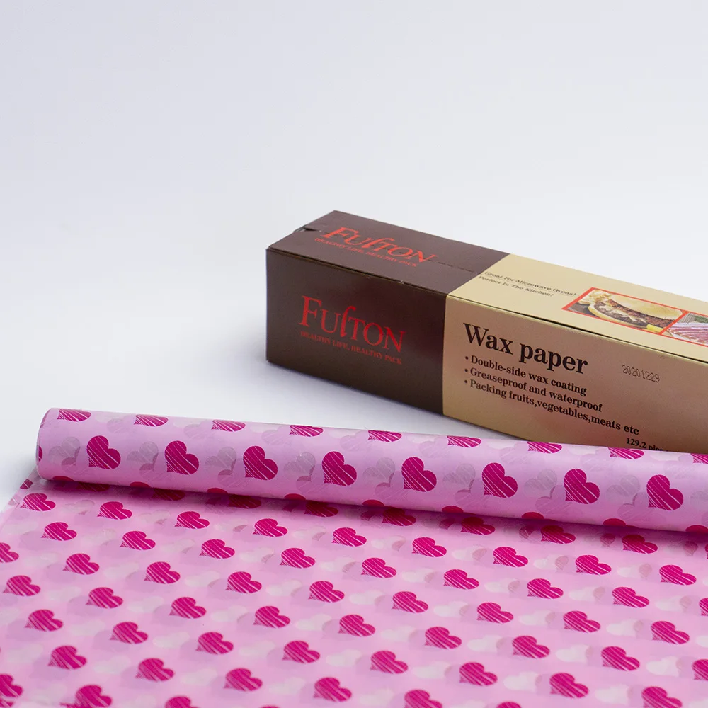 Custom High Quality Food Grade Greaseproof Raw Material Printed Hamburger Wrapping Paper