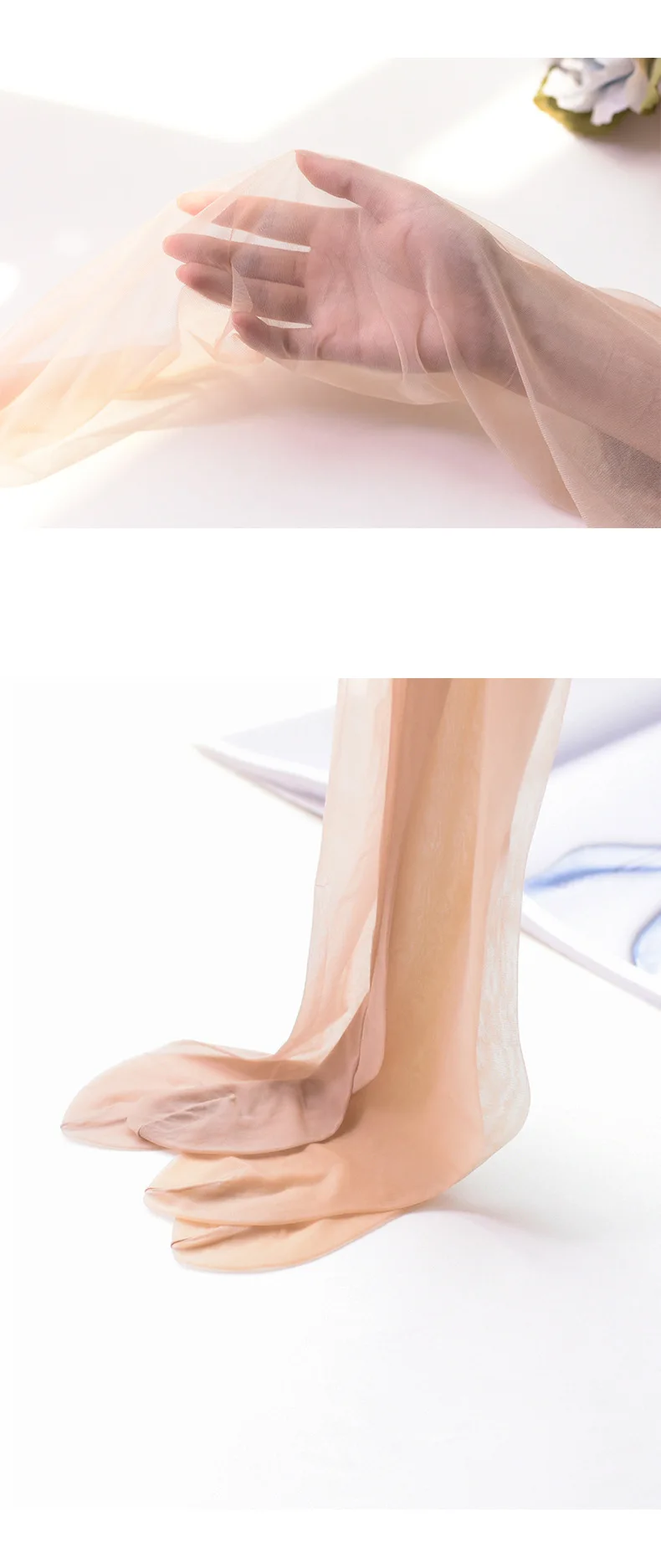 Лидер продаж, чулочно-носочные изделия с прозрачным носком для женщин, бесшовные колготки