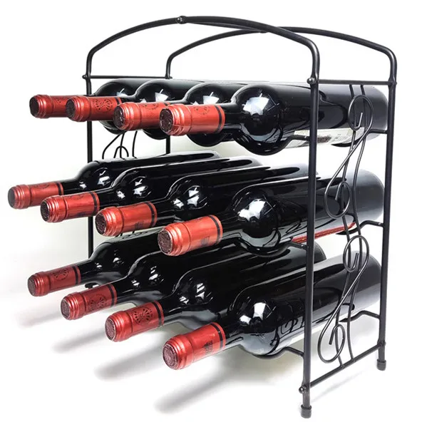 GOURMAID Metal Wire Wine Holder Wine Display Wine Bottle Rack