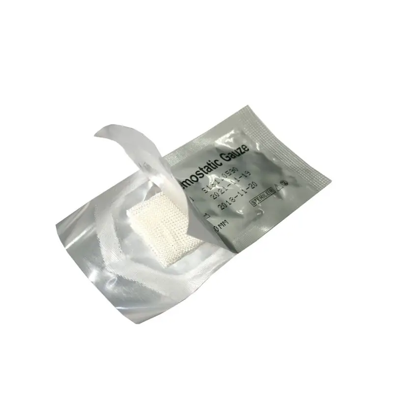 OEM Manufacturer soluble hemostatic gauze Stop Capillary Venous Or Arterial Bleeding Surgical Gauze Dressing Absorbable