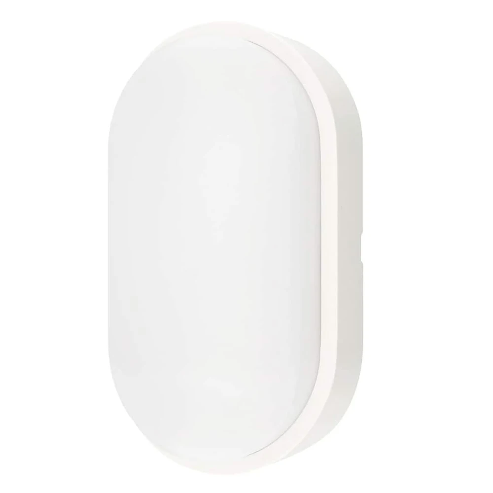 Светодиодные наружные Настенные светильники пластиковые IP54 LED 6 8 12 18 24 Вт круглые и овальные водонепроницаемые для сада гаража