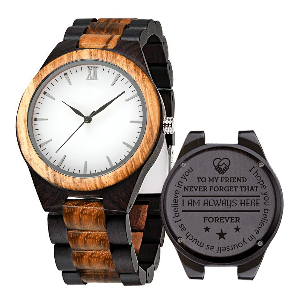 W0395 Top Sale Competitive Price Fast Shipping New Design wood gold watch Wholesale from China