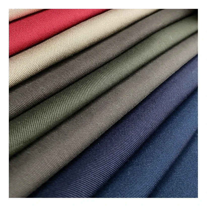 Shaoxing 250gsm тканые хлопчатобумажные стрейч 98% Хлопок 2% спандекс хлопок Twill Ткань для пошива мужских брюк