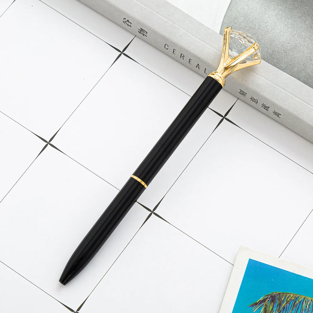 Wholesale Cheaper Promotion Multi-Design Luxury Crystal Crown Style Metal Ballpoint Pen Ball pens