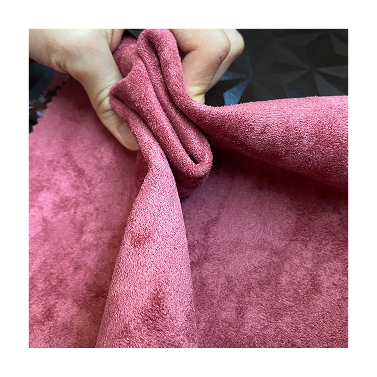 New materials high elasticity double-sided waterproof non-slip silicone-like microfiber suede fabric