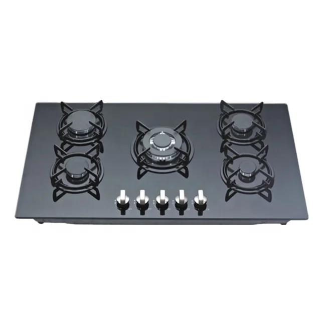 Built-In Gas Stove Tempered Glass Surface Electric Ignition gas hob