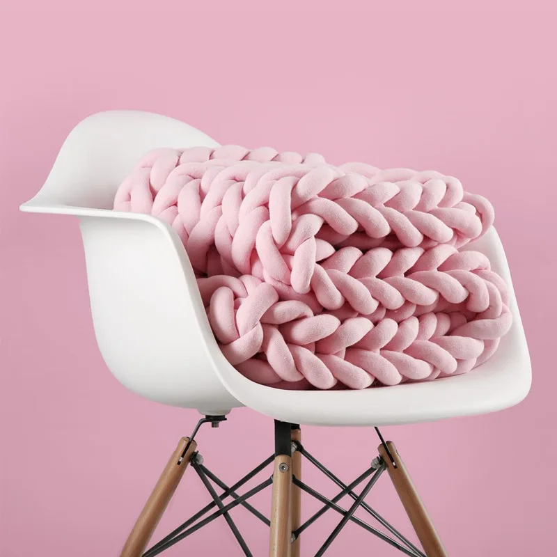 Bioserica Era wholesale crochet baby hand knitting tube blended melange super chunky thick braid jumbo merino wool yarn