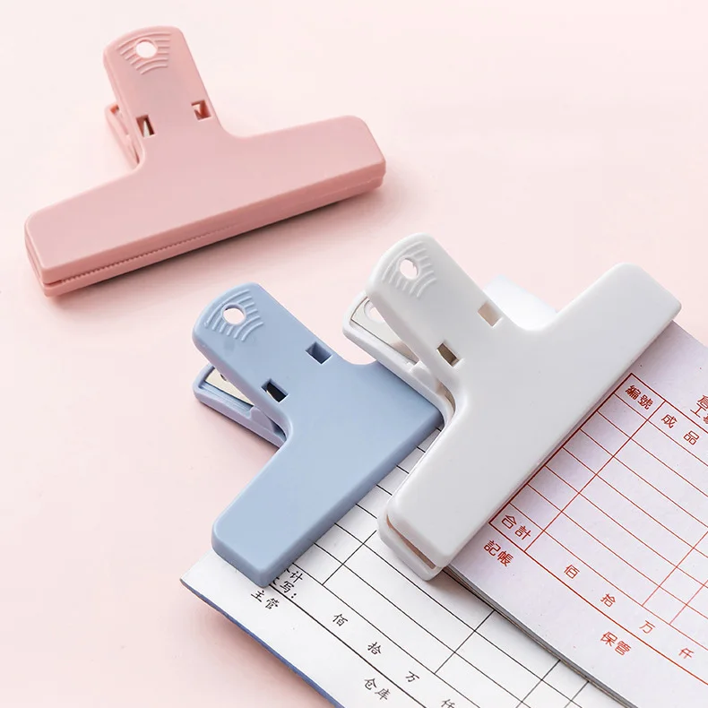 colourful large binder clip plastic bulldog clip hinge paper clips file clamps office school supplies