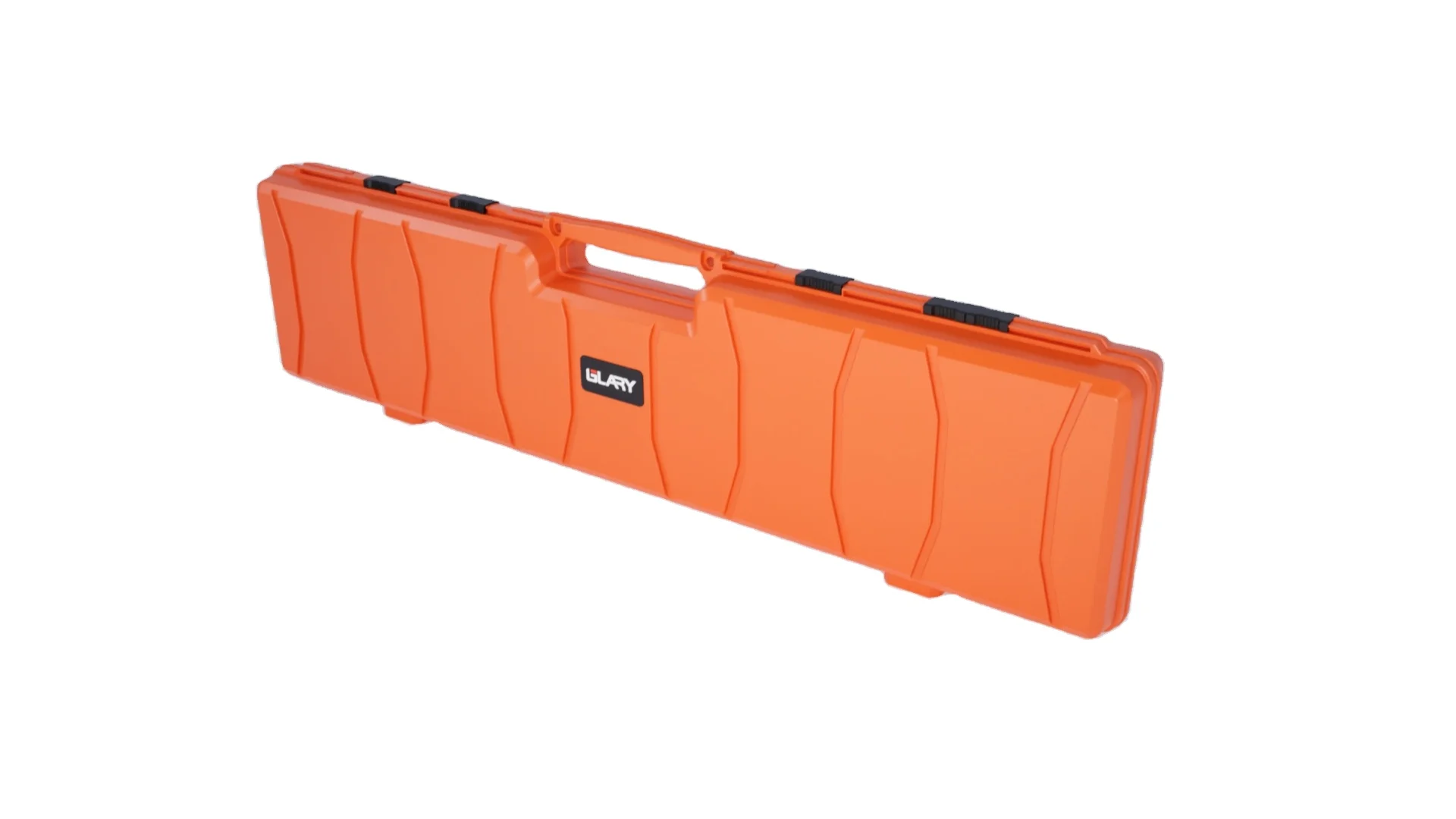 GLARY plastic long gun case storage box with foam hard shell gun box carrying case dustproof lockable gun box travel case