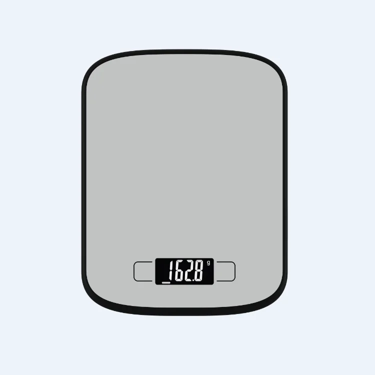 K86 Slim Electronic Stainless Steel Platform Kitchen Food Scale Weight in Grams and Ounces for Baking Cooking and Meal Prep