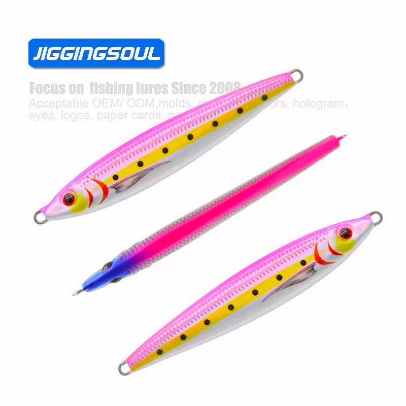 JIGGINGSOUL-RTS315-150g Metal Jigging speed bait Casting Fishing Barracuda Jig Mackerel 3D print Saltwater Fishing Vertical Jig