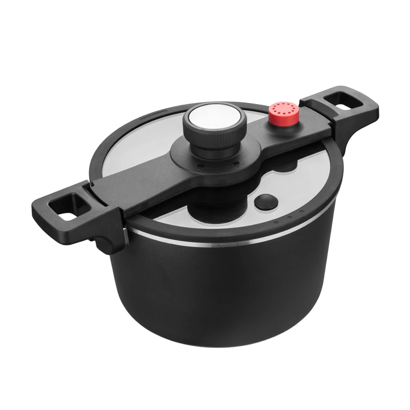 Индукционная Алюминиевая антипригарная Коммерческая кастрюля 5 л для домашнего использования, кастрюля низкого давления