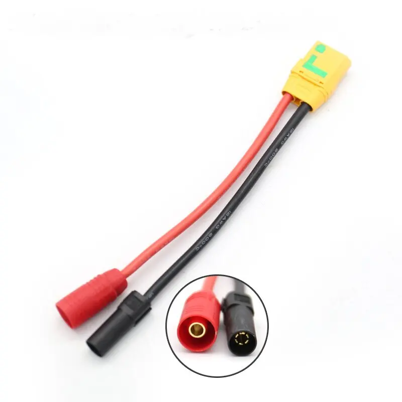 Custom XT90 to AS150 plug charging adapter cable for agricultural spray drone RC drone battery