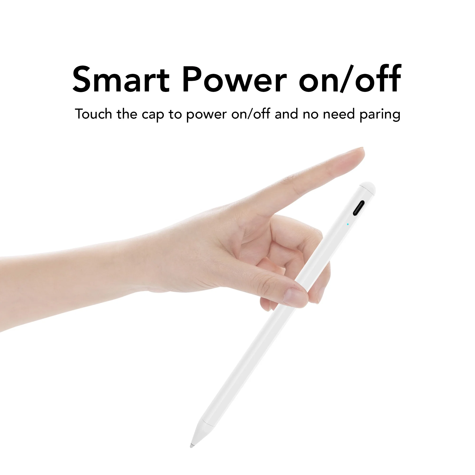 High Quality Palm Rejection Pencil for Apple iPad Type c Charing Active Stylus