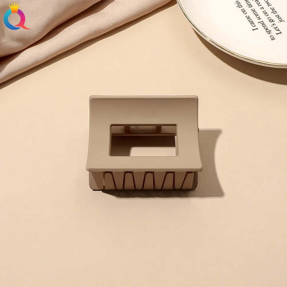 QIYUE 11CM Korean Hair Clamp Large Size Matte Frosted Sharp Hair Claw Clip Hair Accessories For Women