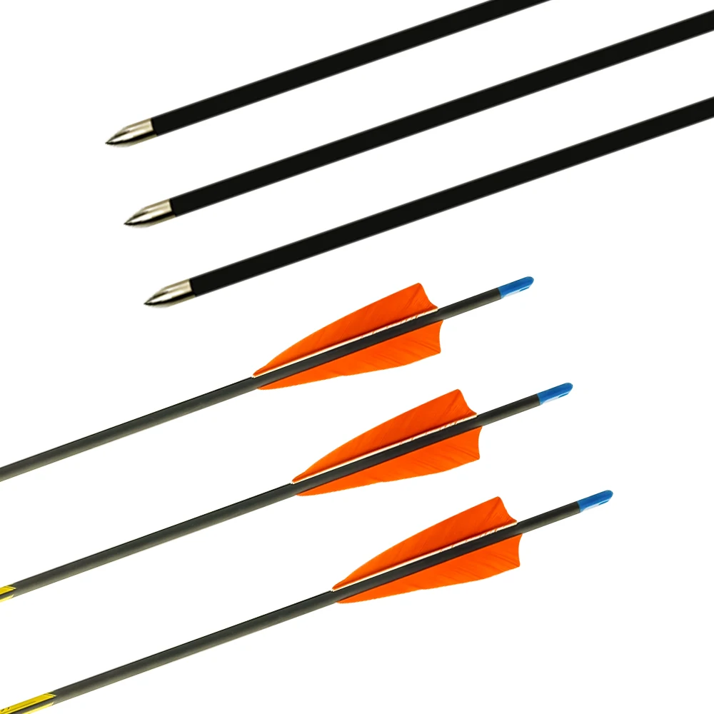 Professional Customized ID 4.2~6.2 mm Archery Arrow Hunting Carbon Fiber Long Arrows For Recurve Bow