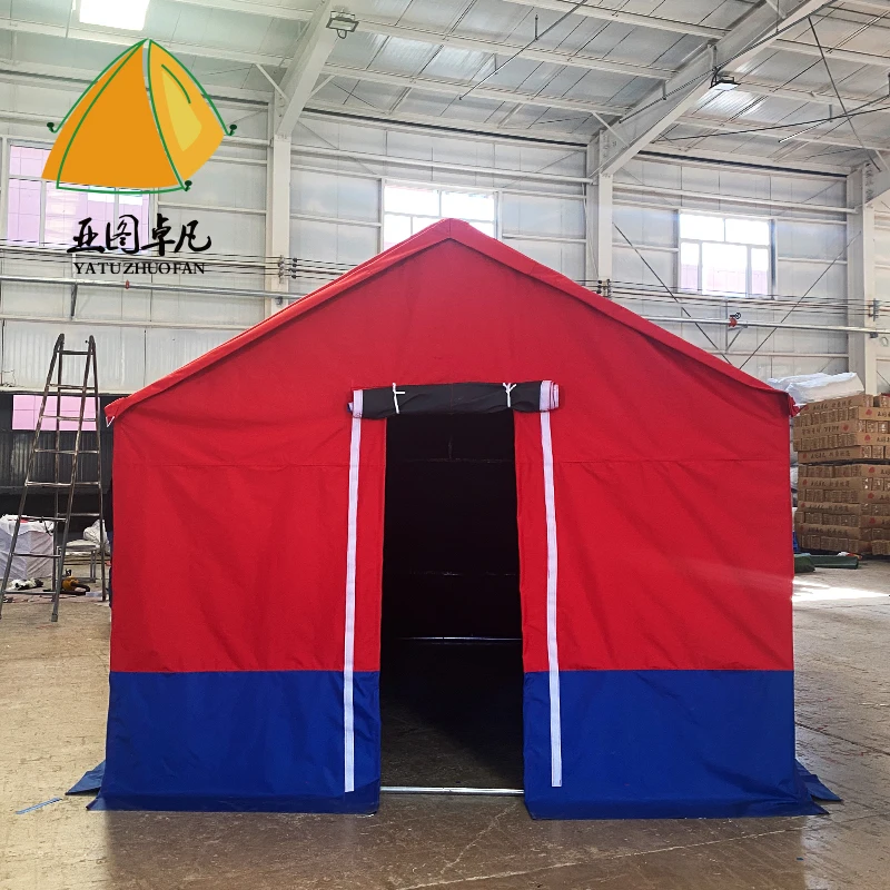 Heavy duty canvas tent green color big space canvas tent house factory price canvas tent waterproof